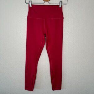 ALO Yoga 7/8 Length Airlift Magenta/Red Leggings size medium